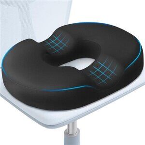 donut seat cushion memory foam hemorrhoids tailbone pain relief office chair